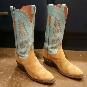 Lucchese Turquoise Cowboy Boots